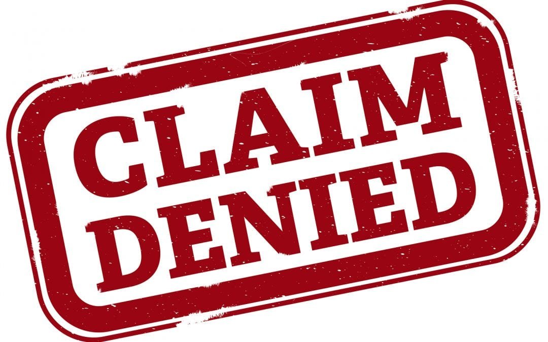 claim denied stamp